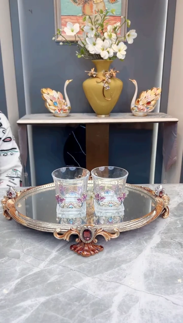 人造水晶王者风范就杯两对（四只）