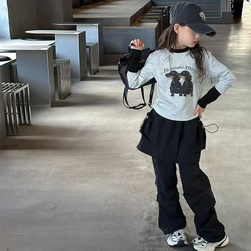 哈比熊-网红时髦工装裙裤8856