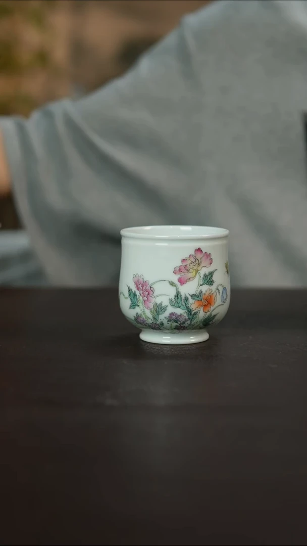 杯景德镇陶瓷杯碗柴烧多人