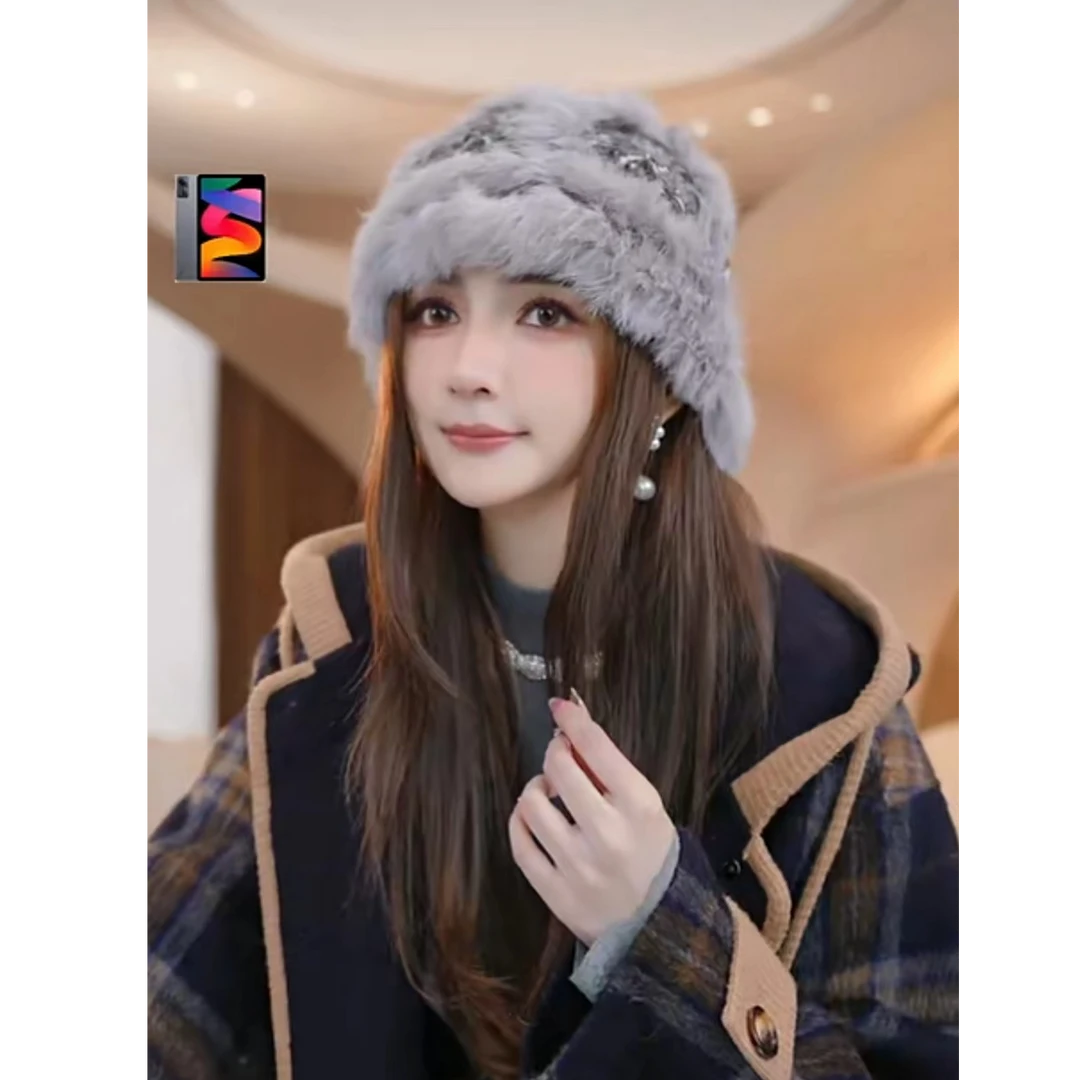 COCO BECCI 灰色时尚氛围感气质百搭帽子CFLJD197011
