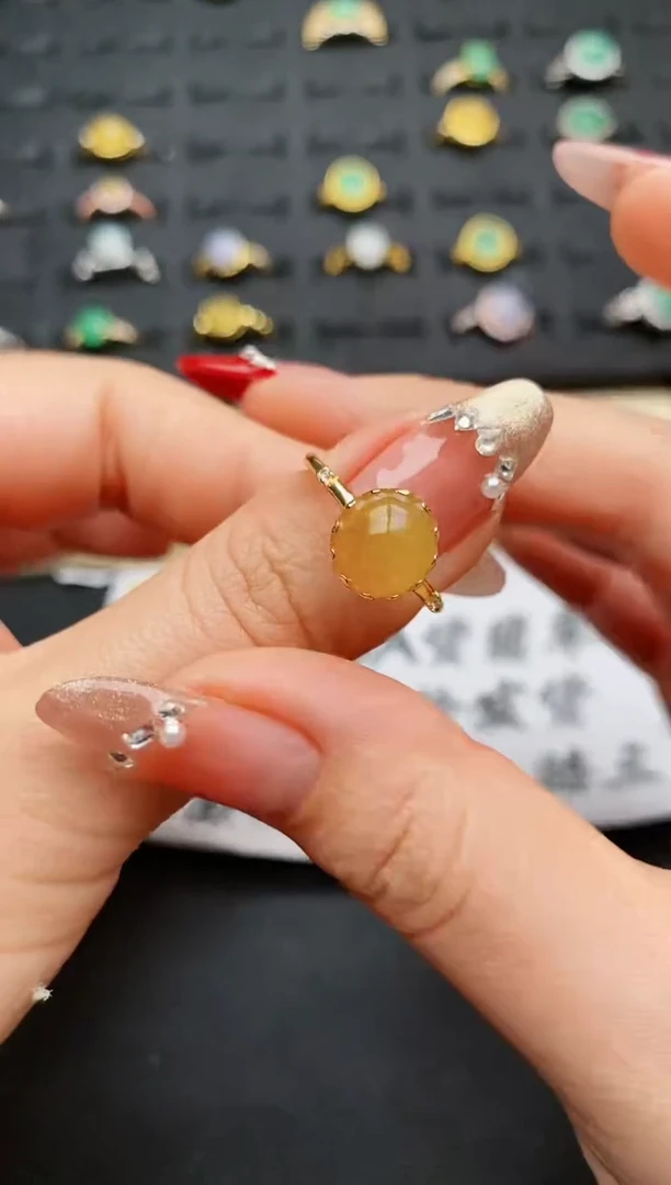【闪购商品】翡翠戒指银S925镶嵌...........