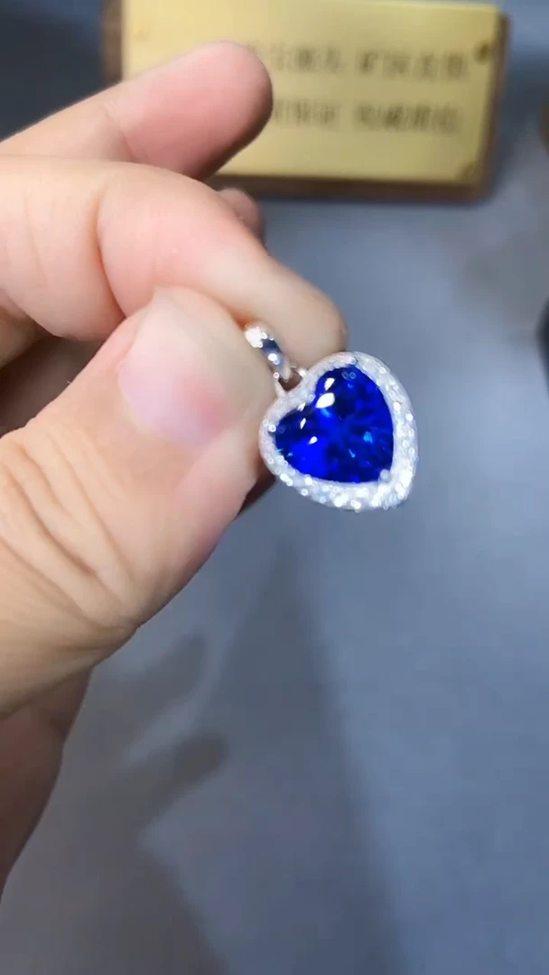 【闪购商品】蓝宝石颈饰银S925镶嵌354