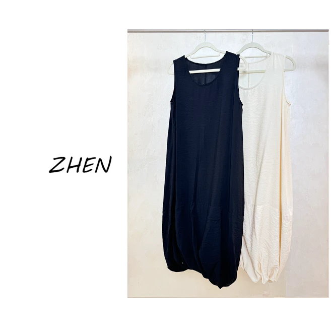 【ZHEN】25K00939 2025新款时尚气质修身显瘦小众设计连衣裙女