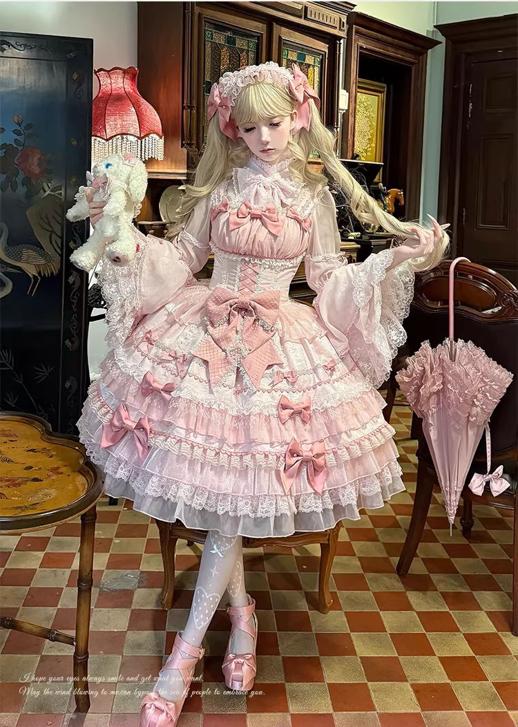 现货 心动玩偶小恋汀 原创设计古早doll感洋装lolita