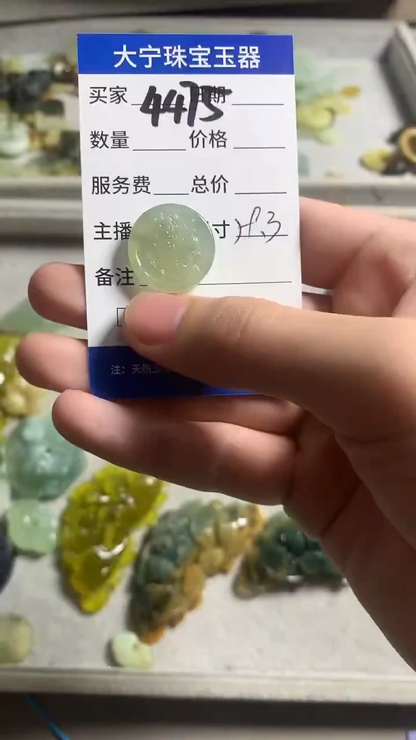 未镶嵌蛇纹石玉颈饰4475