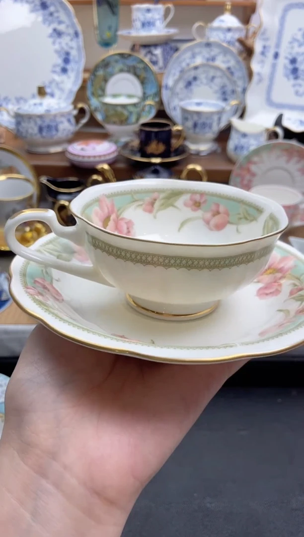 瓷片全新咖啡杯谨慎参拍，防伪帖撕毁无售后