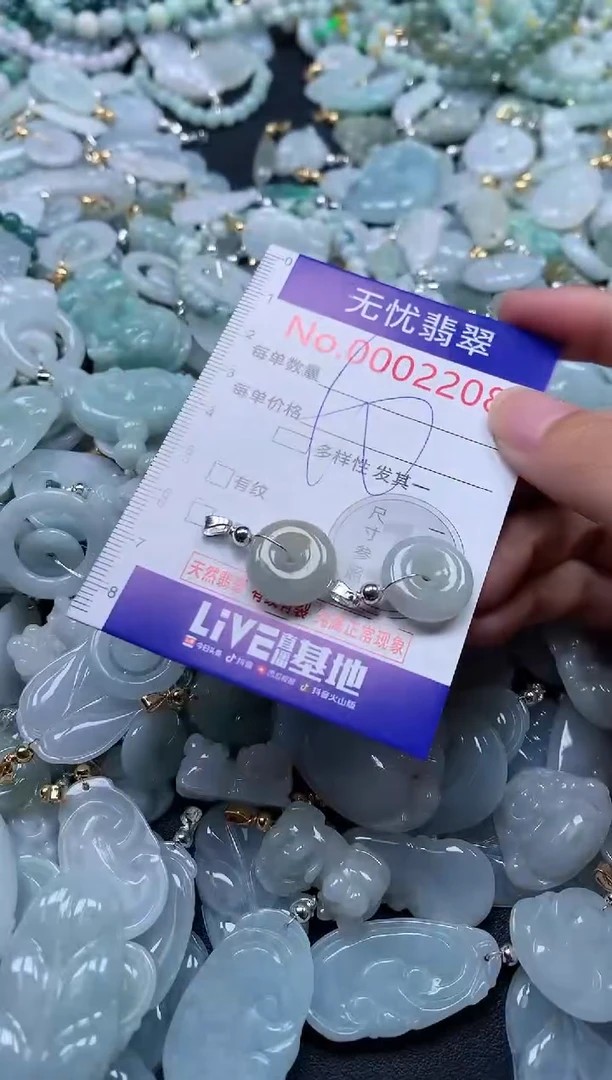 翡翠未镶嵌吊坠(不含链)2208