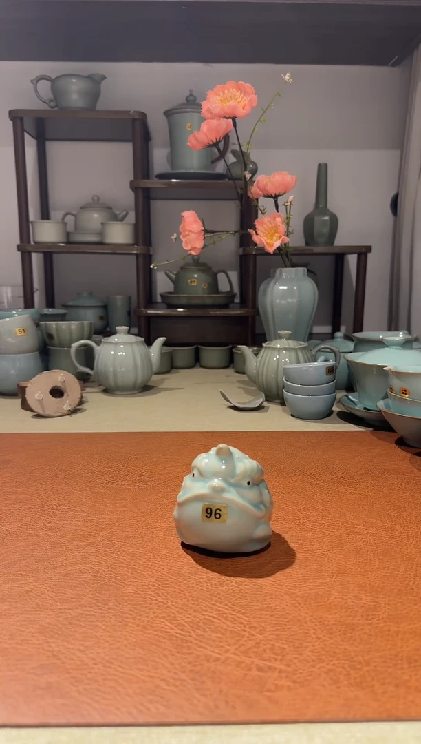 摆件96独角金蟾雍正通宝自转 仿古釉一级精品 摆件茶宠招财进宝*