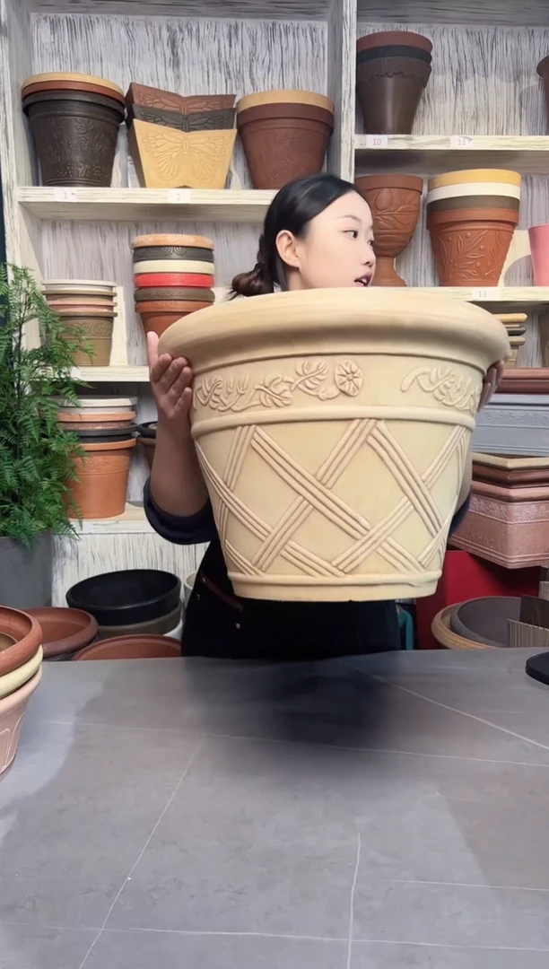 43*33加厚浮雕外贸加厚大花盆