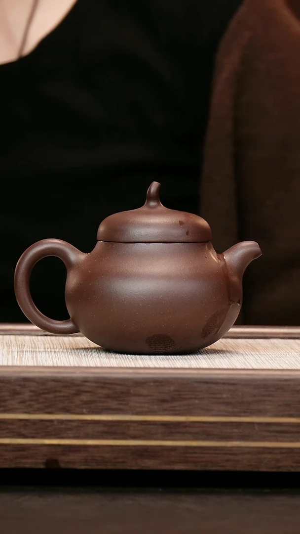 茶壶紫砂深井紫泥 茄瓜260cc