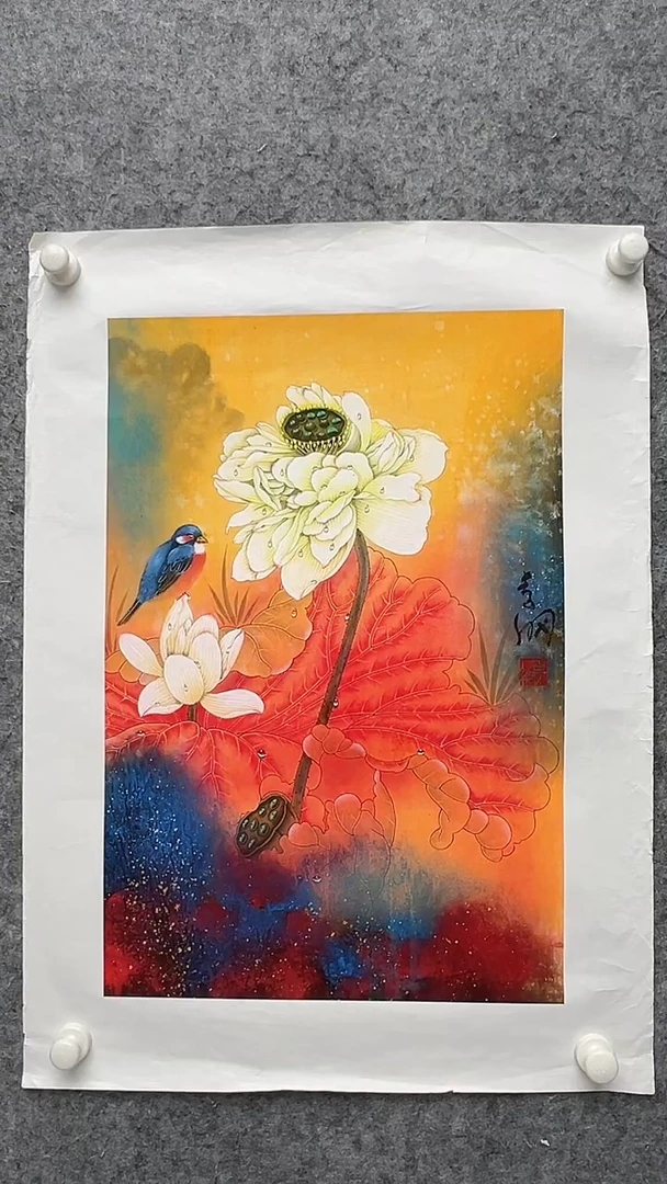 国画李纲-2.7平尺-花鸟国画