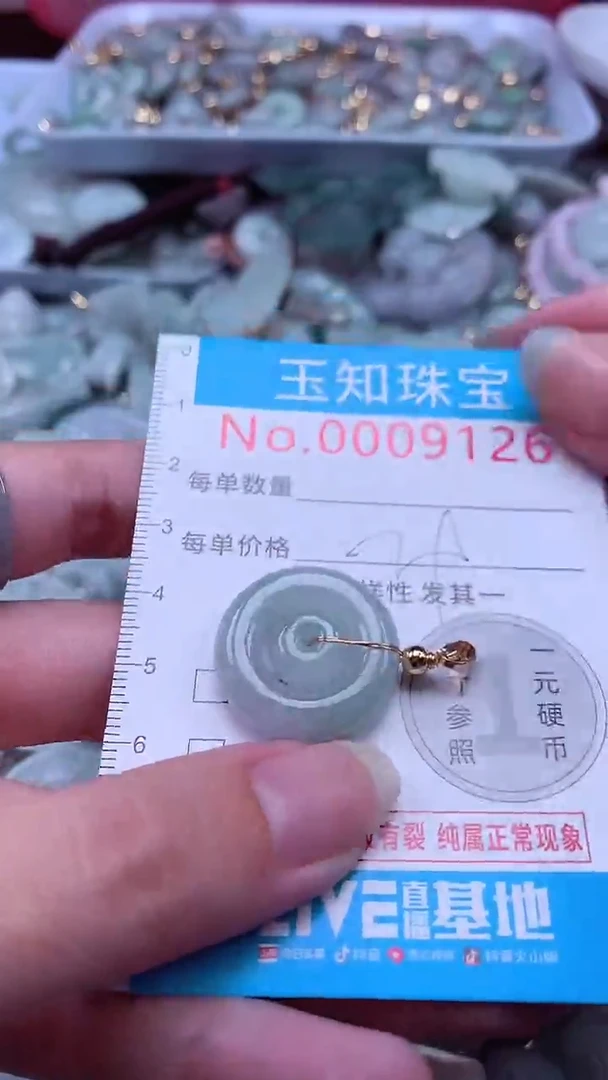 翡翠未镶嵌吊坠(不含链)9126