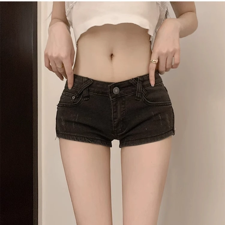 （01-200）辣妹气质默认瑕疵款显瘦牛仔短裤
