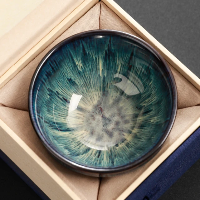 陶瓷建盏大号主人杯窑变单杯功夫茶具茶杯茶碗男士女个人专用茶盏