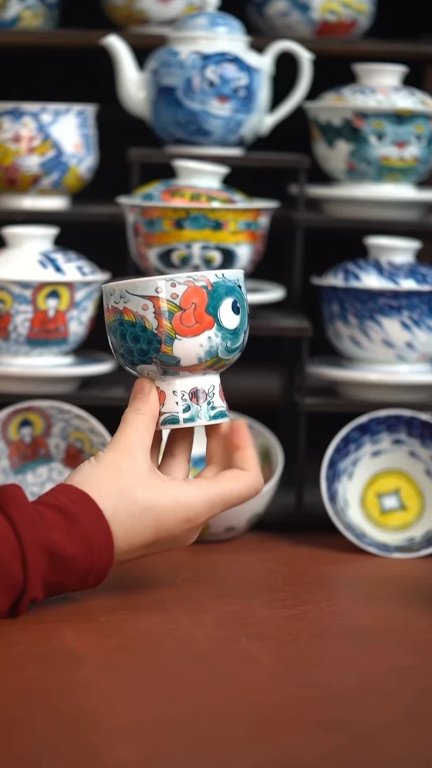 老师作品神仙鱼高足杯（宠粉福利）