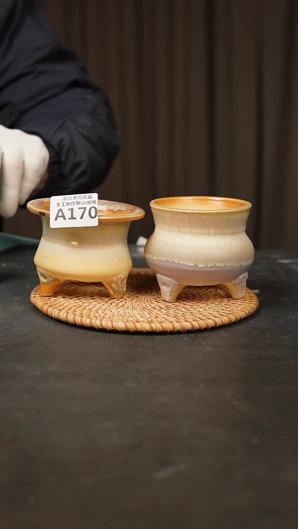 【闪购商品】瓷片景德镇手工花盆