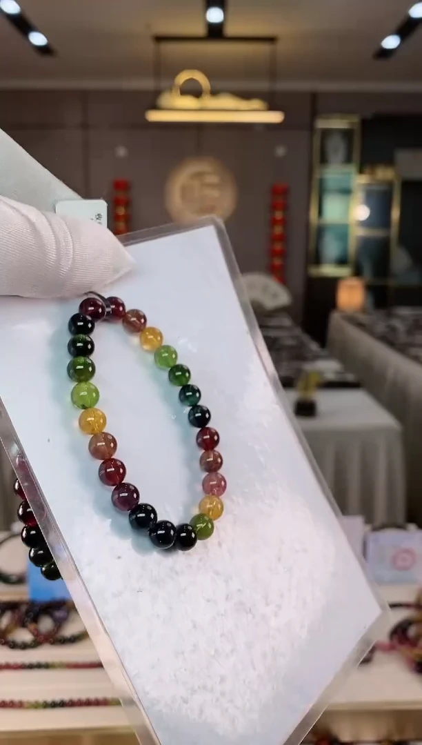 【闪购商品】碧玺单圈手串7mm+未镶嵌（多样性发一条）