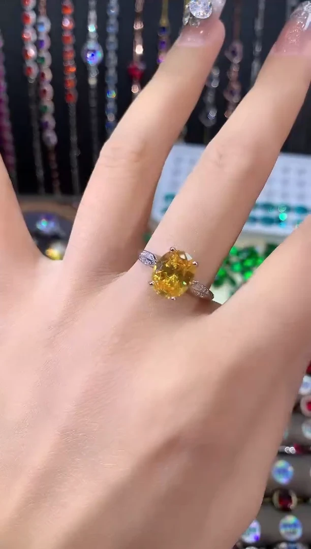 银S925镶嵌戒指碧玺810银色