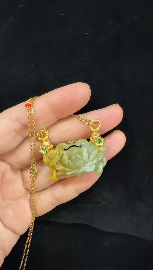 颈饰未镶嵌翡翠国风