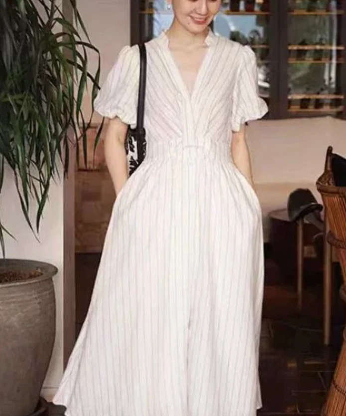 【壹壹专属】时尚休闲百搭宽松连身裙LSQ2759