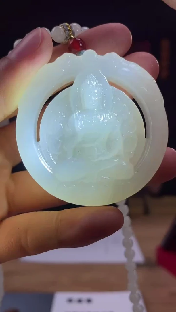 和田玉未镶嵌颈饰D984