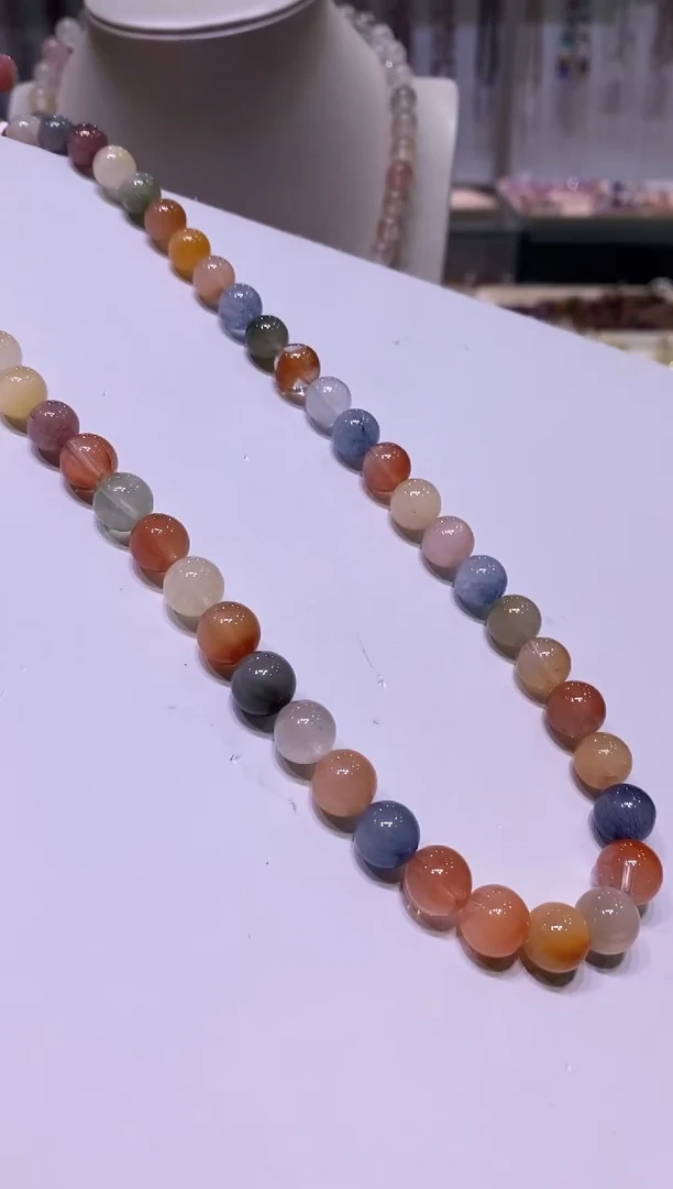 颈饰未镶嵌水晶多样性发其一兔毛