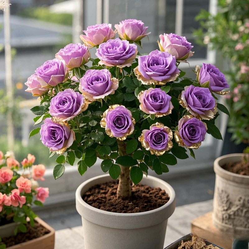 玫瑰花苗四季开花盆栽花卉植物室内花月季花树苗特大花老桩苗浓香