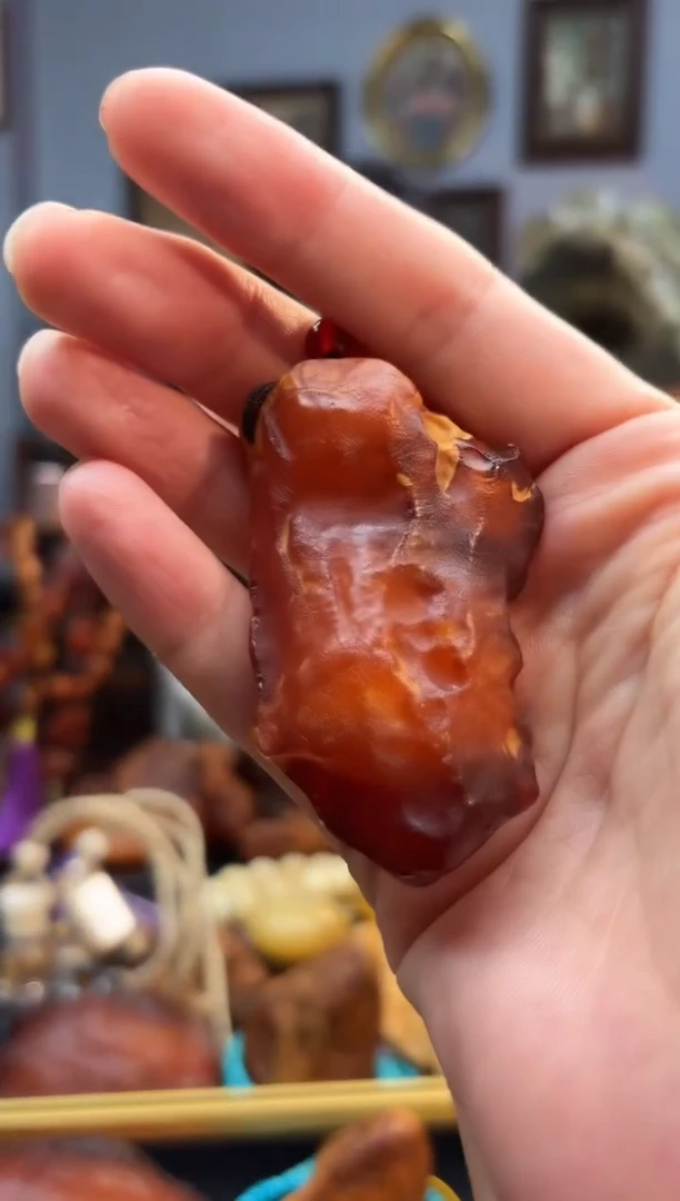 琥珀颈饰未镶嵌吊坠