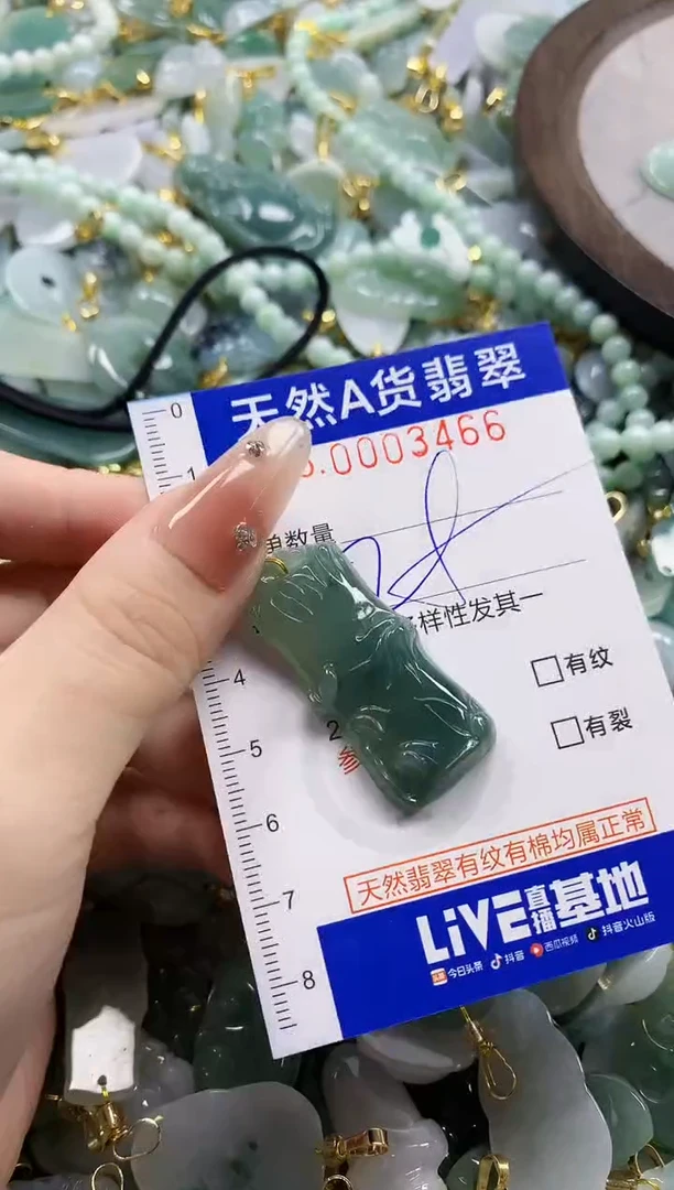 颈饰未镶嵌翡翠天然A货翡翠