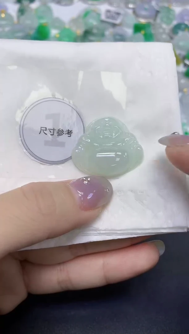 颈饰未镶嵌翡翠天然缅甸翡翠A货百元以上9元证书费自理