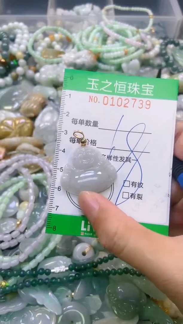 翡翠未镶嵌颈饰闪购0102739