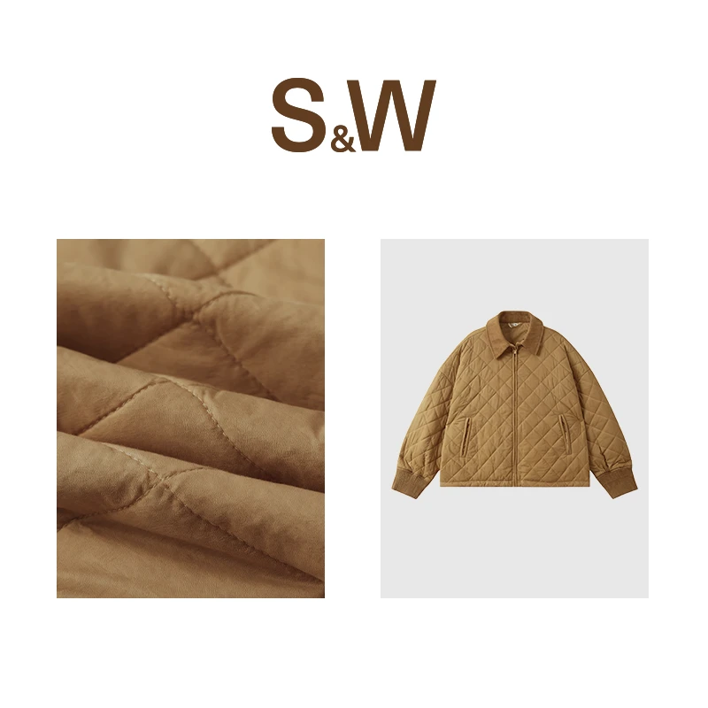 SW速惟女款运动短款休闲保暖机洗冬季空气棉棉服 1532