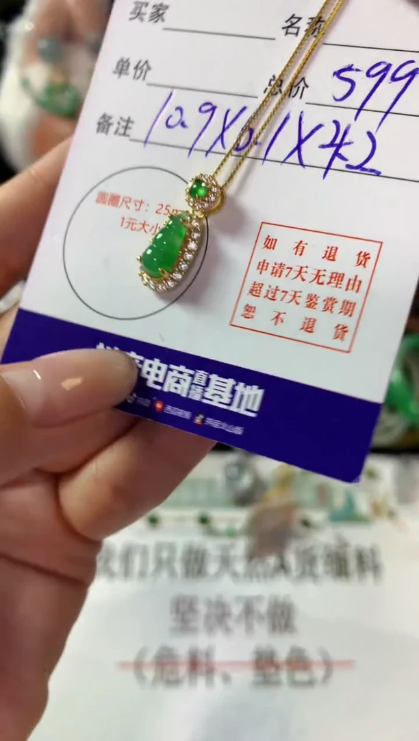 颈饰银S925镶嵌翡翠翡翠