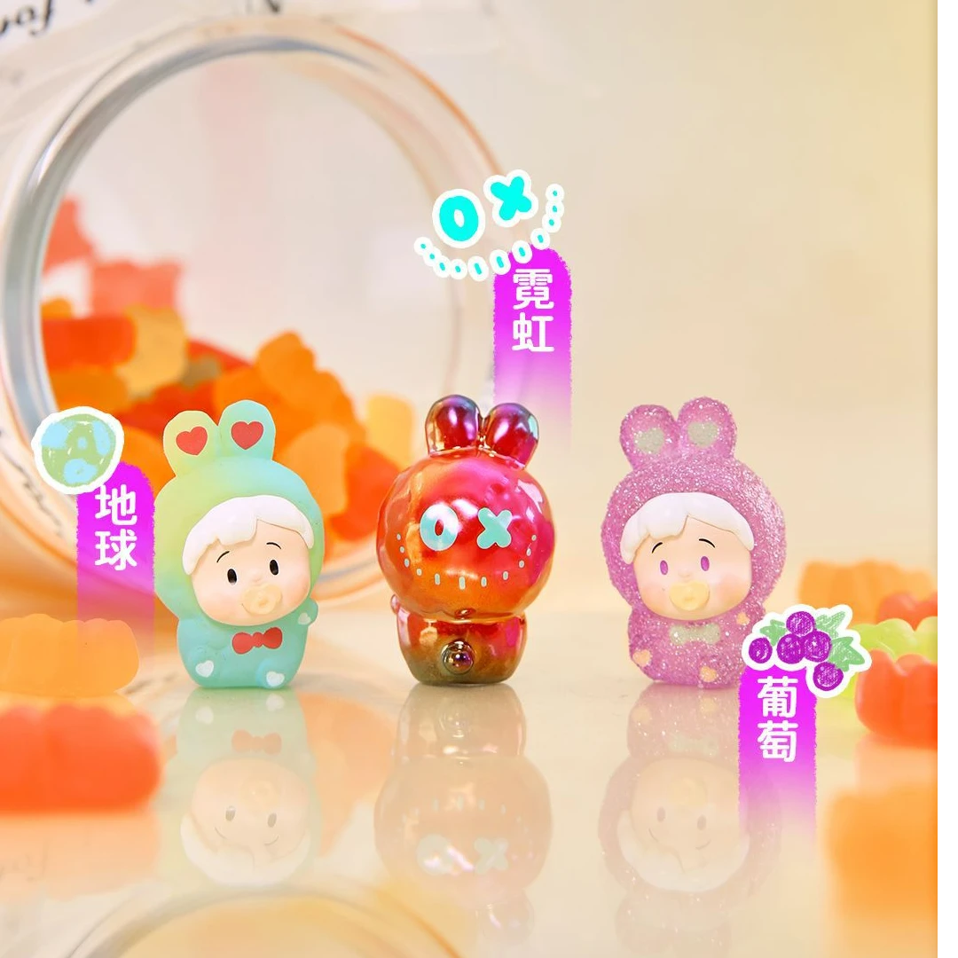 【拆盒】小花卷豆豆兔胶囊系列萌粒潮玩盲盒