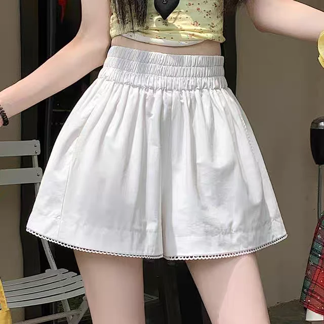 【水洗100%纯棉，绝版裤型】休闲女夏季新款显瘦高腰短裤女款