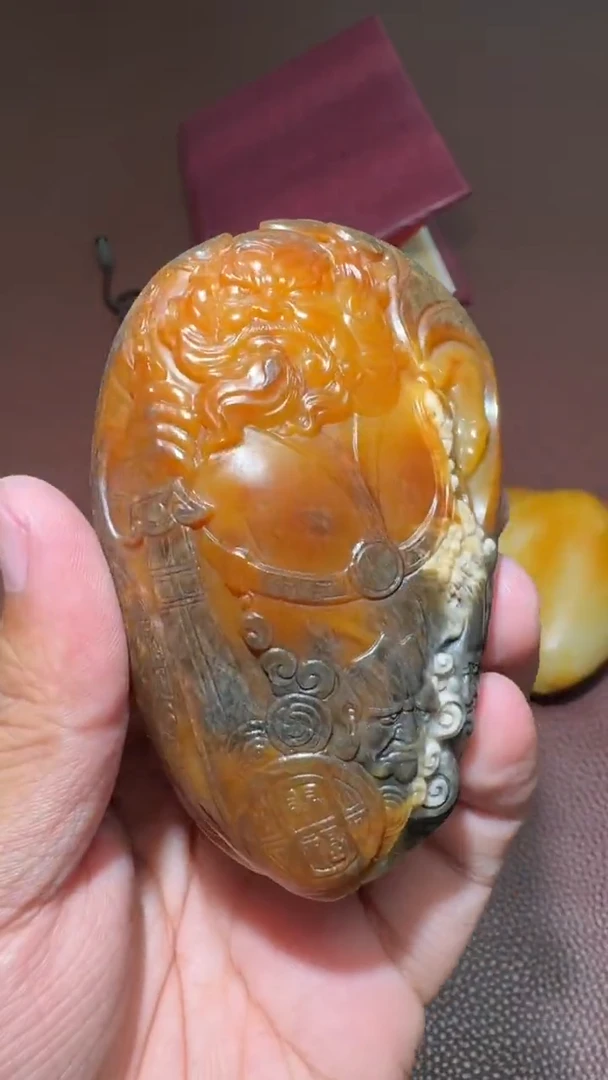 和田玉未镶嵌把件和田玉