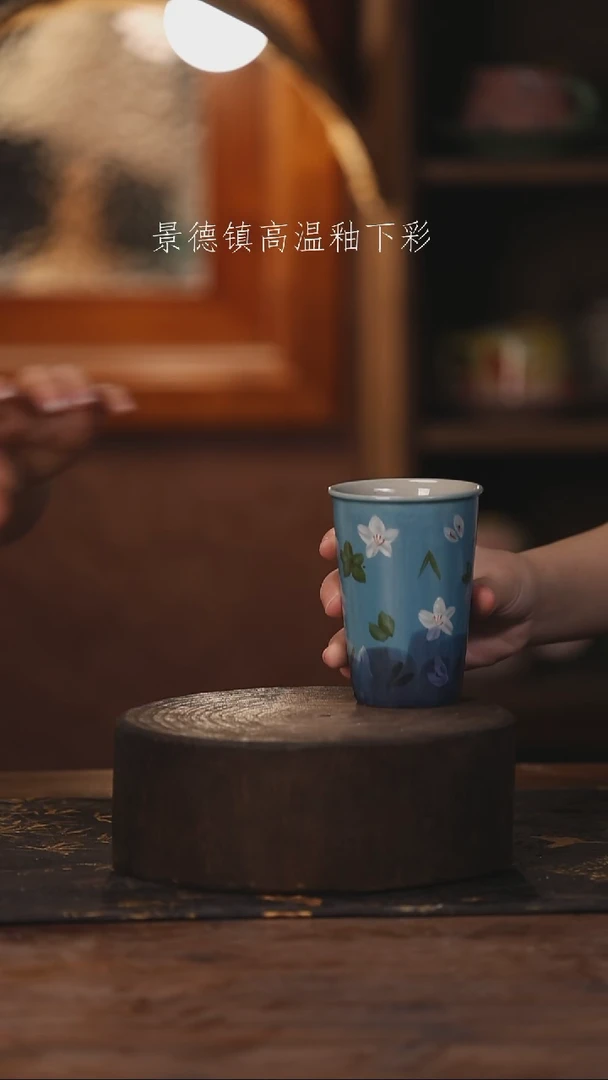 陶瓷景德镇高温釉下手绘陶瓷239
