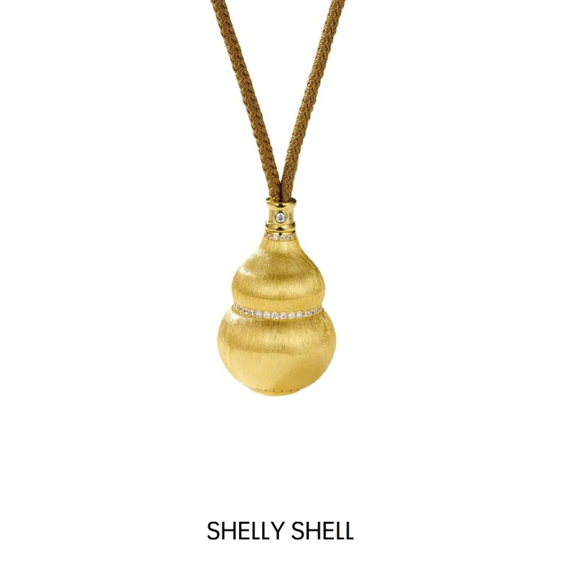 Shelly Shell 铜合金项链 福禄财神项链 轻奢百搭简约设计