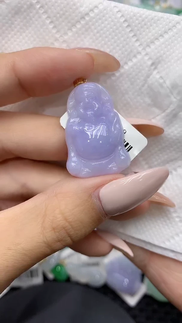 颈饰18K金镶嵌翡翠111111111111