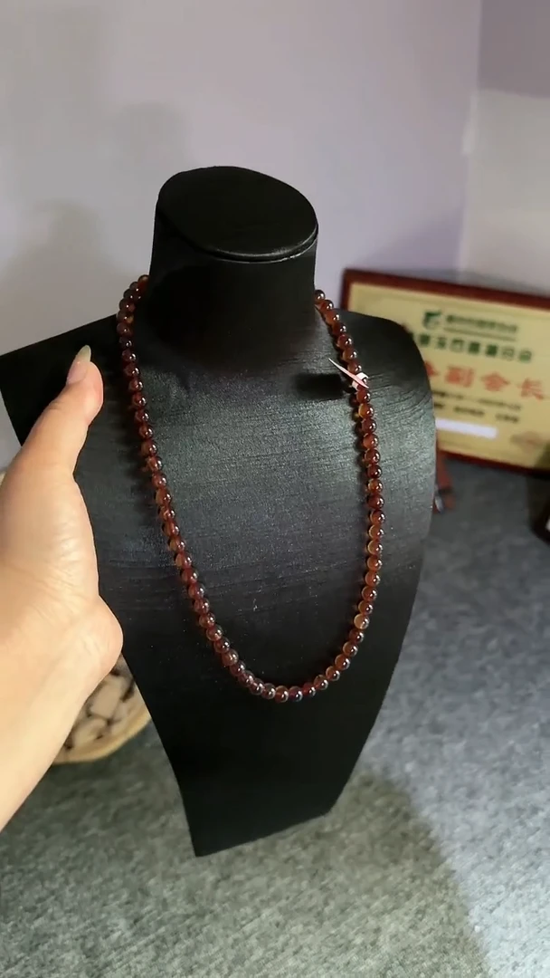 未镶嵌项链琥珀规格7微瑕紫罗兰妈妈链# 25