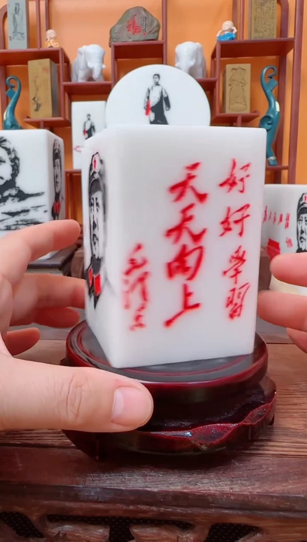 石材6×6×9精品汉白玉带底座