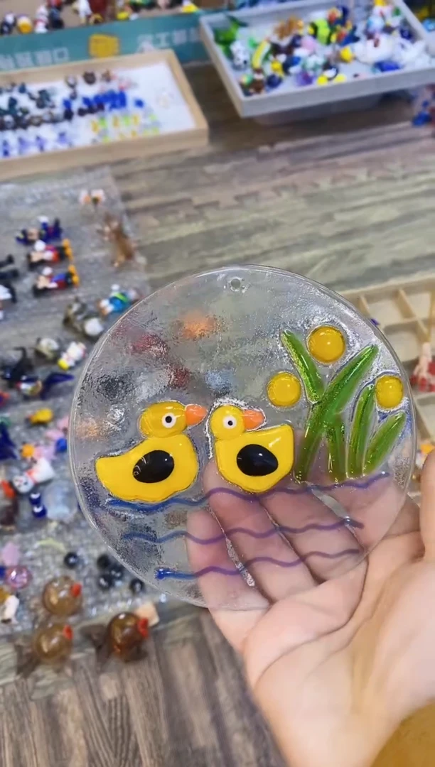 【闪购商品】琉璃手工艺品鸭子片片