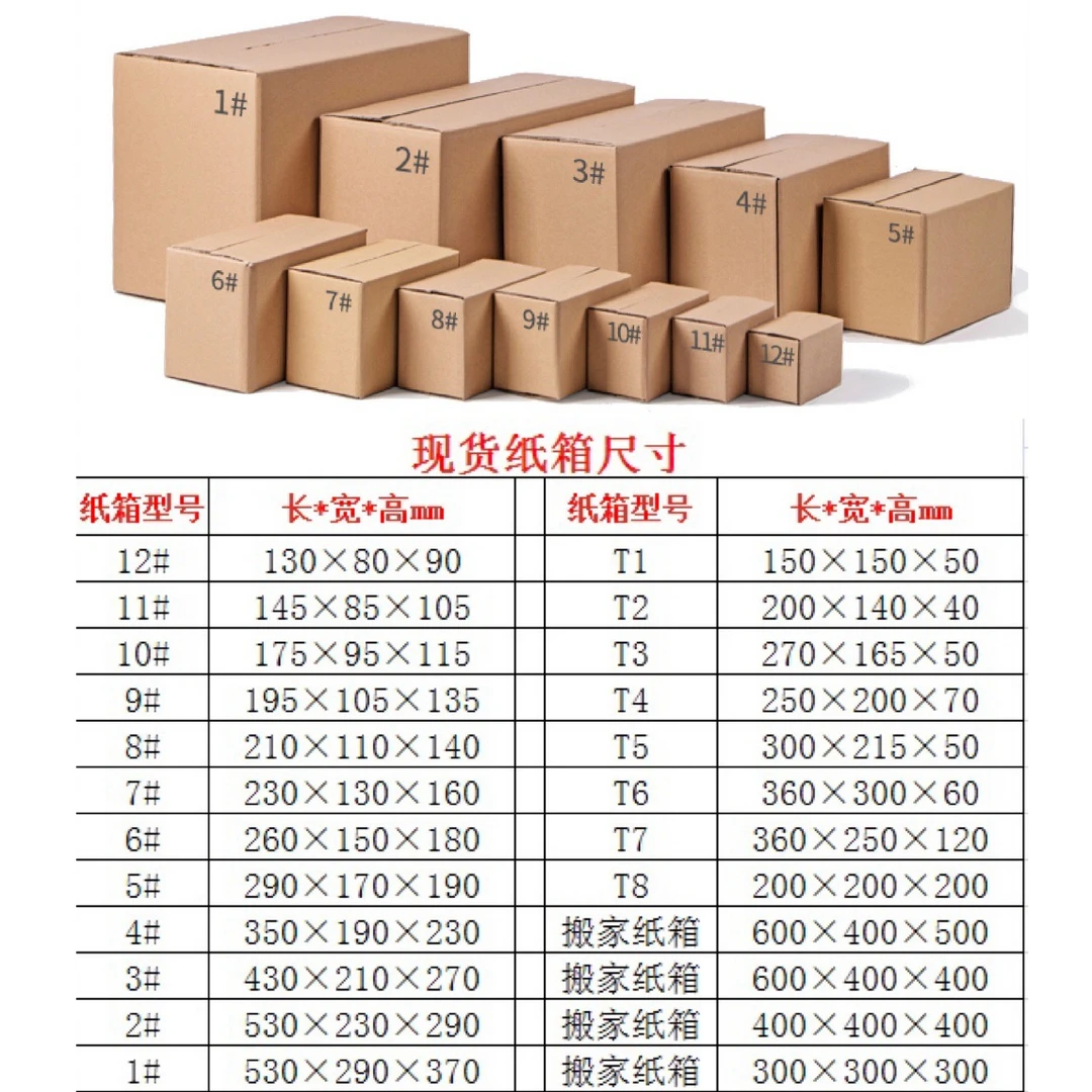 T151-200号打包箱纸箱，沐妍专用按编号下单