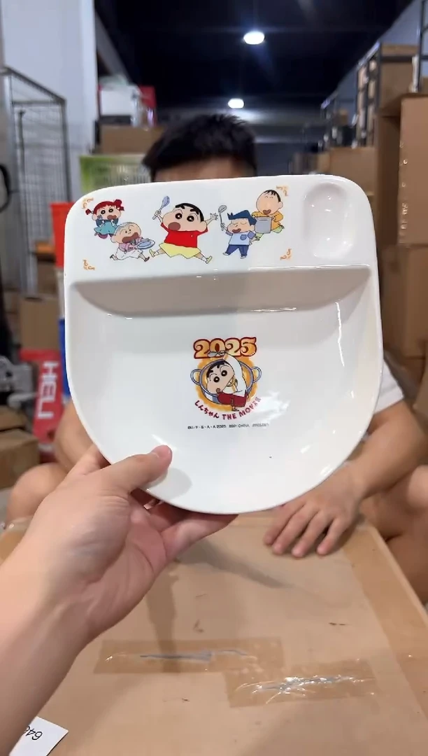 瓷片A款蜡笔小新饺子盘