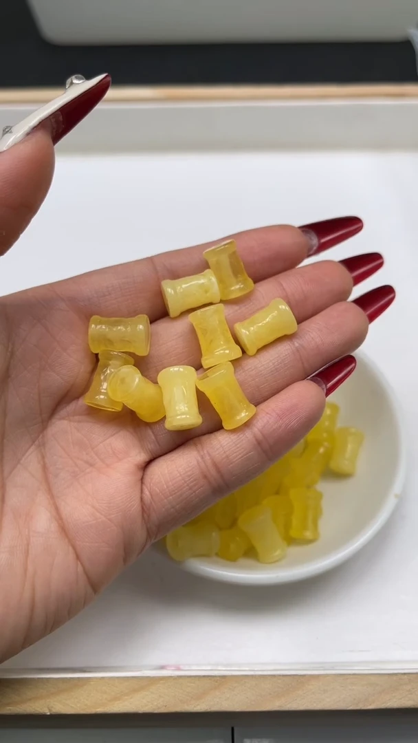 裸石蜜蜡未镶嵌C591蜜蜡 竹节 9*12mm10个5.8元