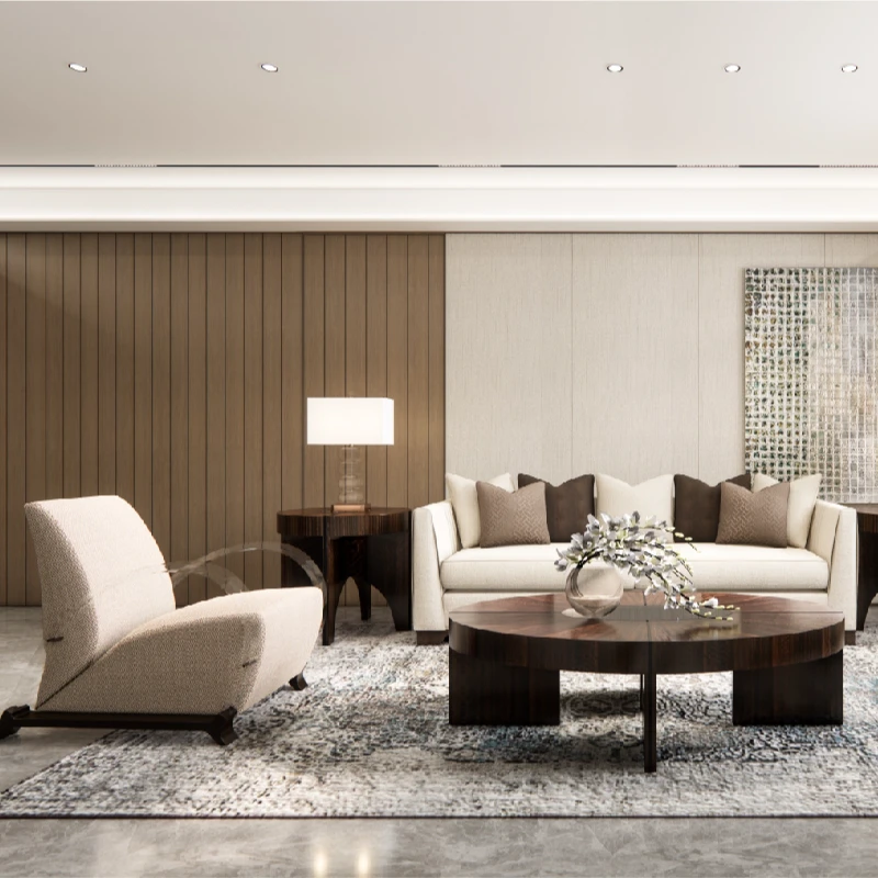 美克美家【家装节】高档轻奢家用布艺三人单人沙发客厅成套家具组合