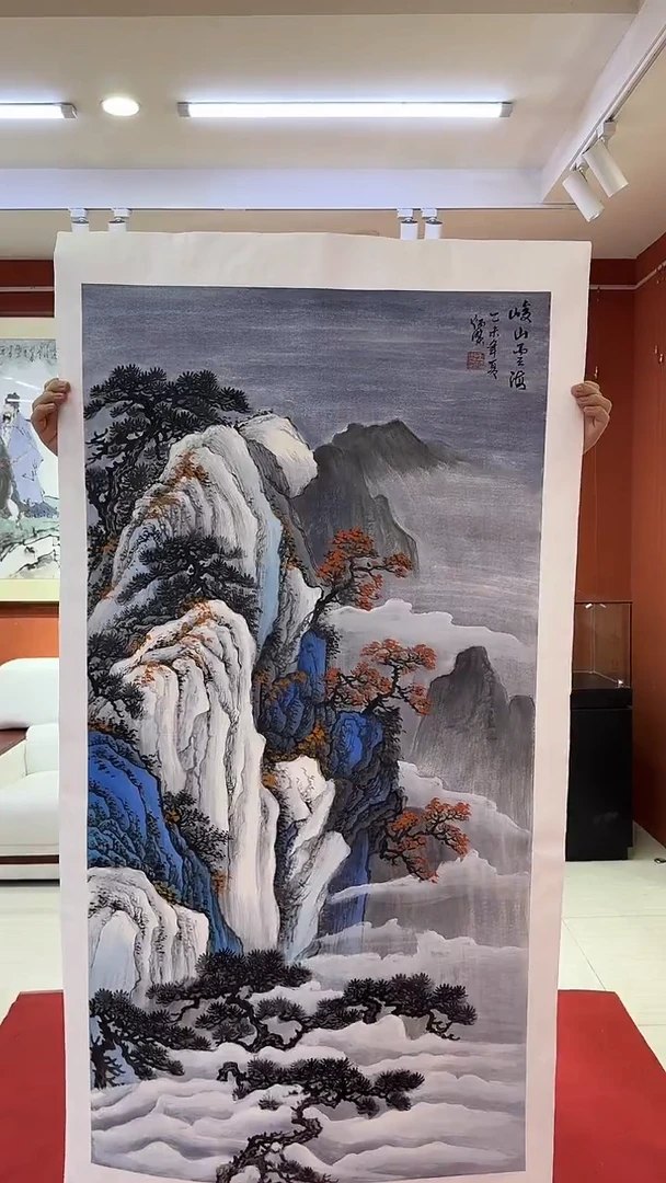 国画王炳杰手绘绘画作品14-11