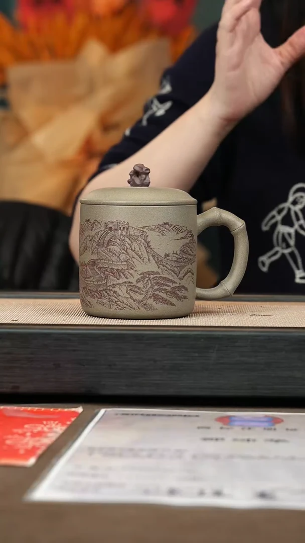 【闪购商品】紫砂茶壶【太湖石盖杯】