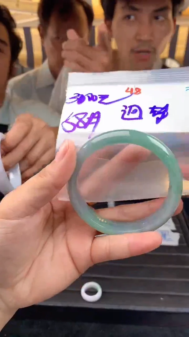 定制翡翠未镶嵌迥*48毛货需精细抛光拍一发一