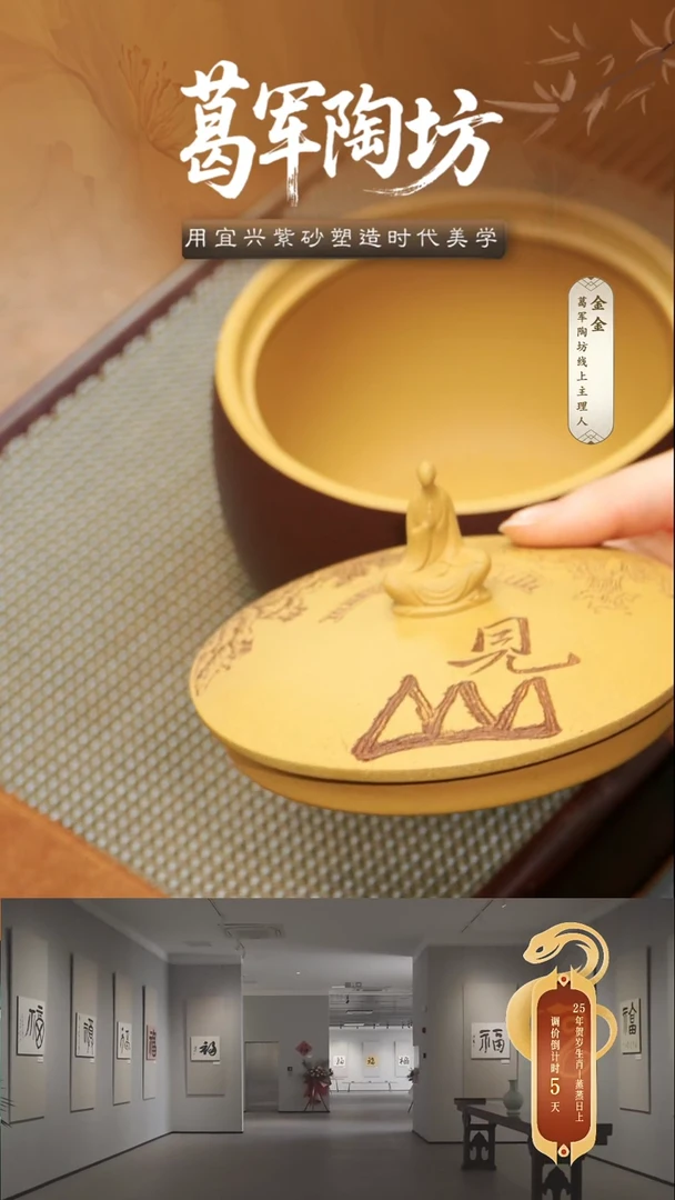 茶壶紫砂见山观海茶叶罐
